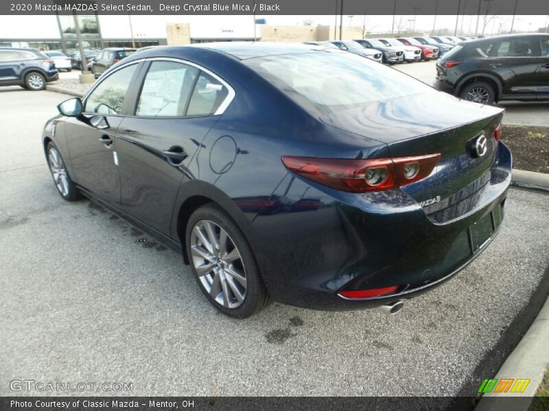 Deep Crystal Blue Mica / Black 2020 Mazda MAZDA3 Select Sedan