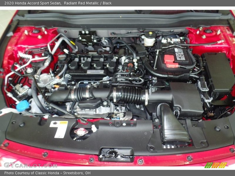 Radiant Red Metallic / Black 2020 Honda Accord Sport Sedan