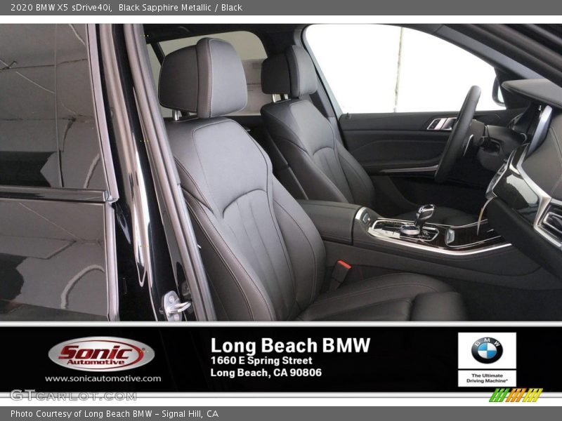 Black Sapphire Metallic / Black 2020 BMW X5 sDrive40i
