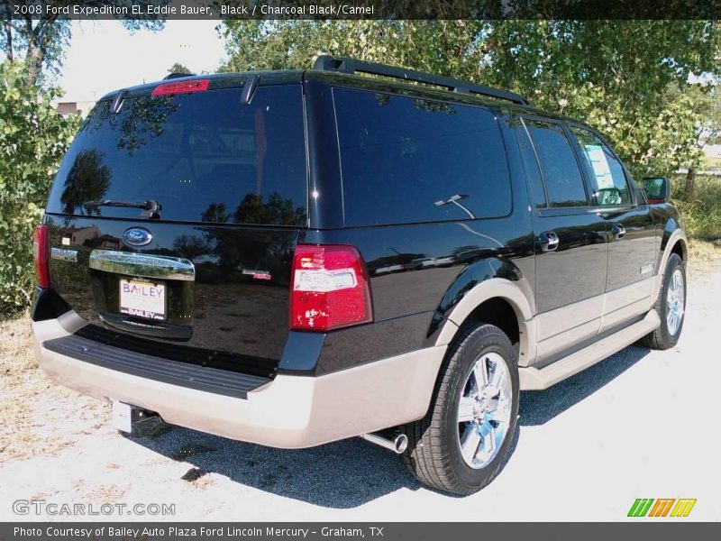 Black / Charcoal Black/Camel 2008 Ford Expedition EL Eddie Bauer