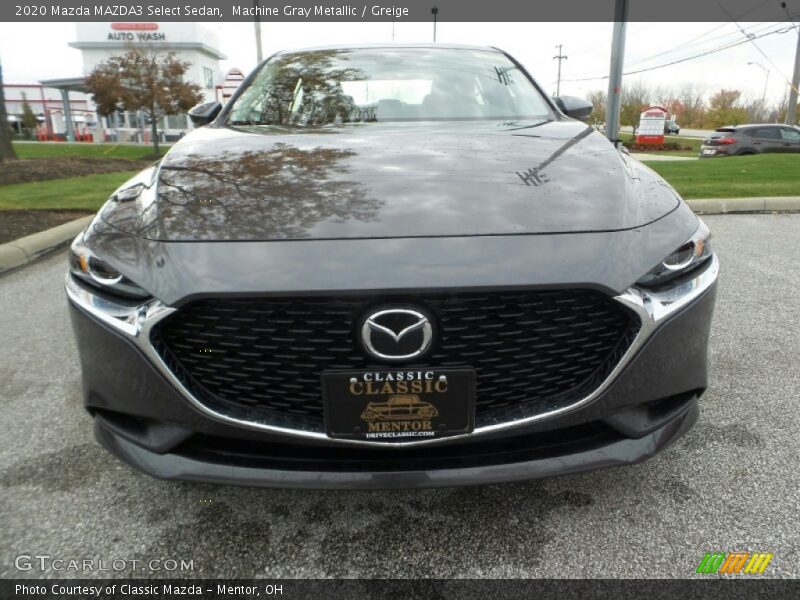 Machine Gray Metallic / Greige 2020 Mazda MAZDA3 Select Sedan