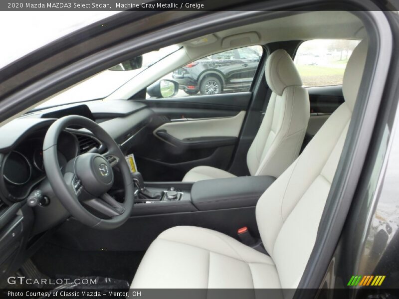 Machine Gray Metallic / Greige 2020 Mazda MAZDA3 Select Sedan
