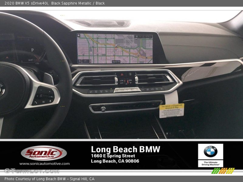 Black Sapphire Metallic / Black 2020 BMW X5 sDrive40i
