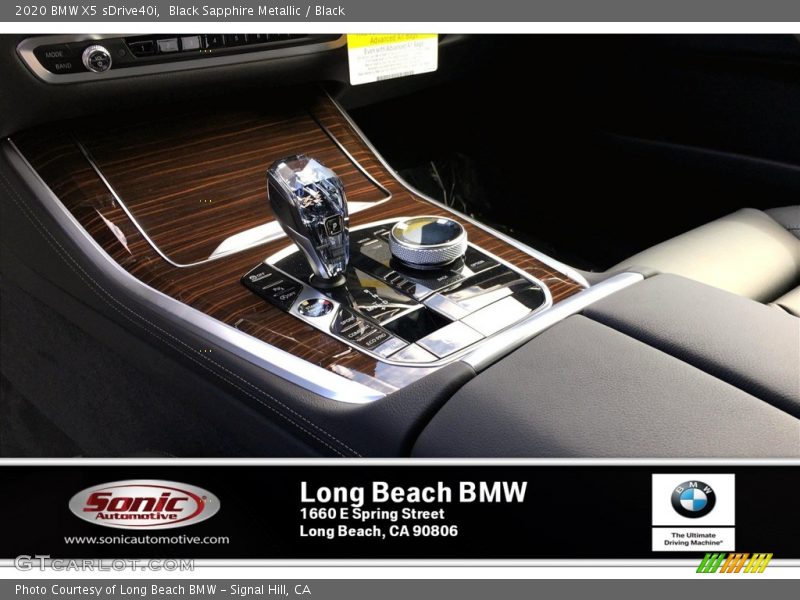Black Sapphire Metallic / Black 2020 BMW X5 sDrive40i