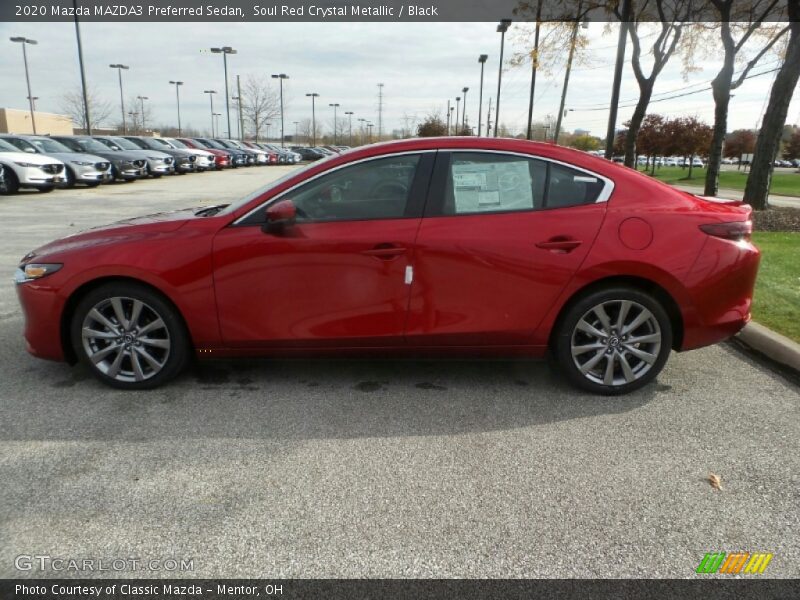  2020 MAZDA3 Preferred Sedan Soul Red Crystal Metallic