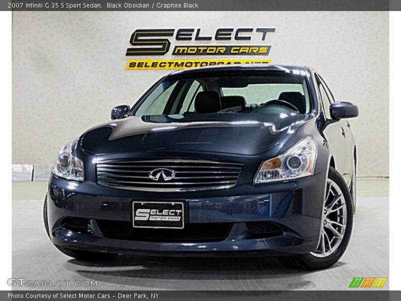 Black Obsidian / Graphite Black 2007 Infiniti G 35 S Sport Sedan
