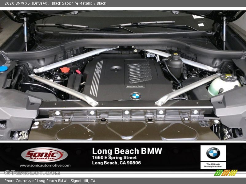 Black Sapphire Metallic / Black 2020 BMW X5 sDrive40i