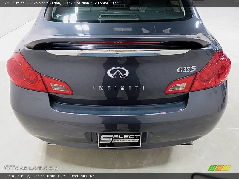 Black Obsidian / Graphite Black 2007 Infiniti G 35 S Sport Sedan