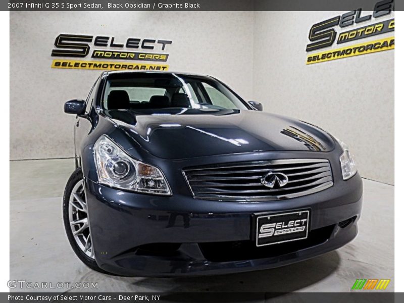 Black Obsidian / Graphite Black 2007 Infiniti G 35 S Sport Sedan