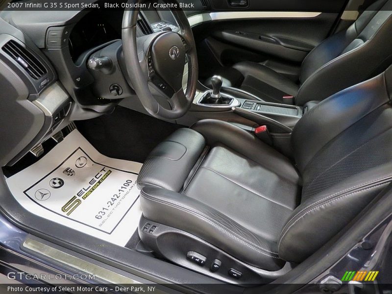 Black Obsidian / Graphite Black 2007 Infiniti G 35 S Sport Sedan