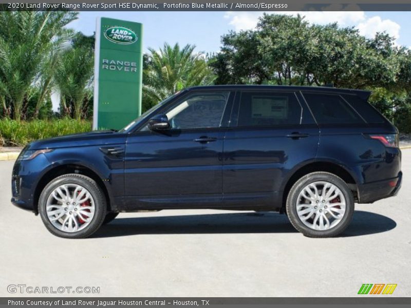 Portofino Blue Metallic / Almond/Espresso 2020 Land Rover Range Rover Sport HSE Dynamic