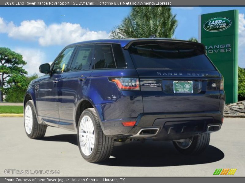 Portofino Blue Metallic / Almond/Espresso 2020 Land Rover Range Rover Sport HSE Dynamic