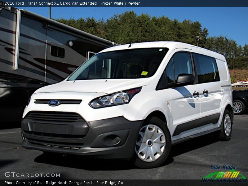 Frozen White / Pewter 2016 Ford Transit Connect XL Cargo Van Extended