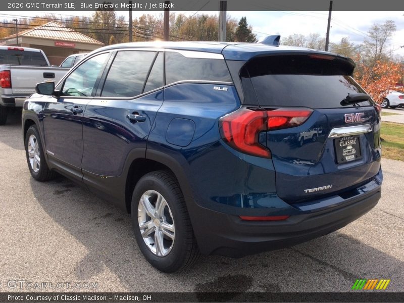 Blue Emerald Metallic / Jet Black 2020 GMC Terrain SLE