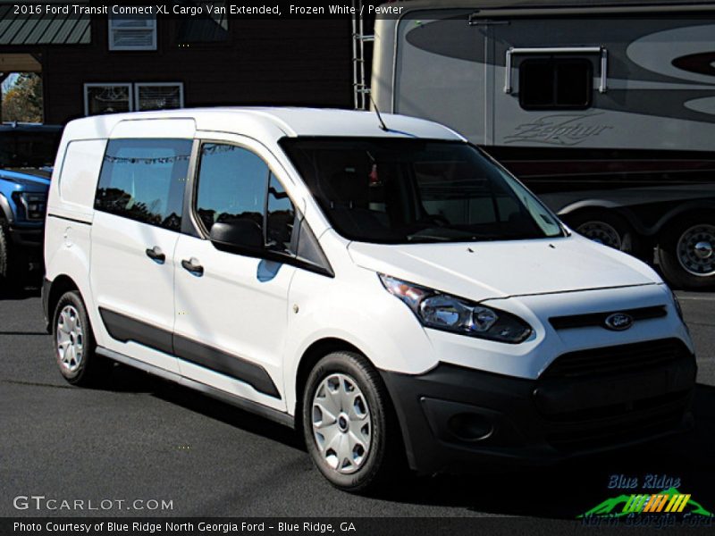 Frozen White / Pewter 2016 Ford Transit Connect XL Cargo Van Extended