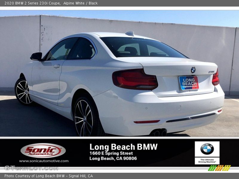 Alpine White / Black 2020 BMW 2 Series 230i Coupe