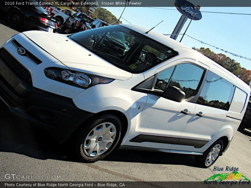 Frozen White / Pewter 2016 Ford Transit Connect XL Cargo Van Extended