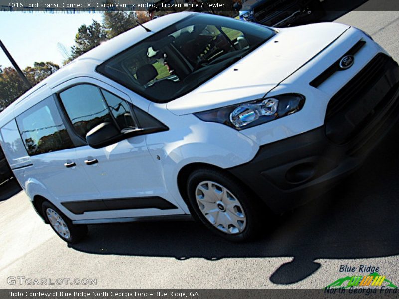Frozen White / Pewter 2016 Ford Transit Connect XL Cargo Van Extended