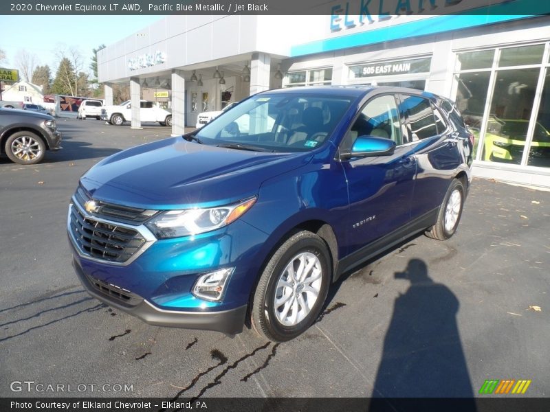 Pacific Blue Metallic / Jet Black 2020 Chevrolet Equinox LT AWD