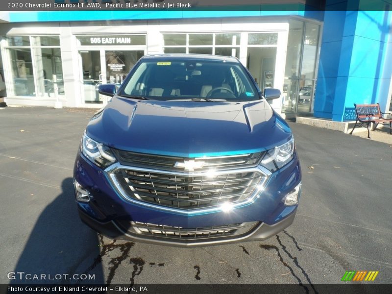 Pacific Blue Metallic / Jet Black 2020 Chevrolet Equinox LT AWD
