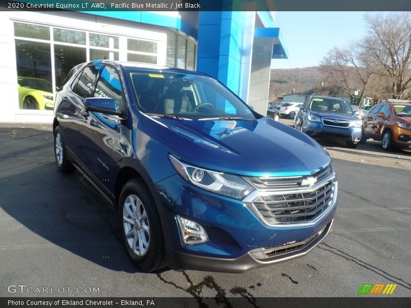 Pacific Blue Metallic / Jet Black 2020 Chevrolet Equinox LT AWD