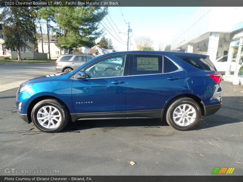 Pacific Blue Metallic / Jet Black 2020 Chevrolet Equinox LT AWD