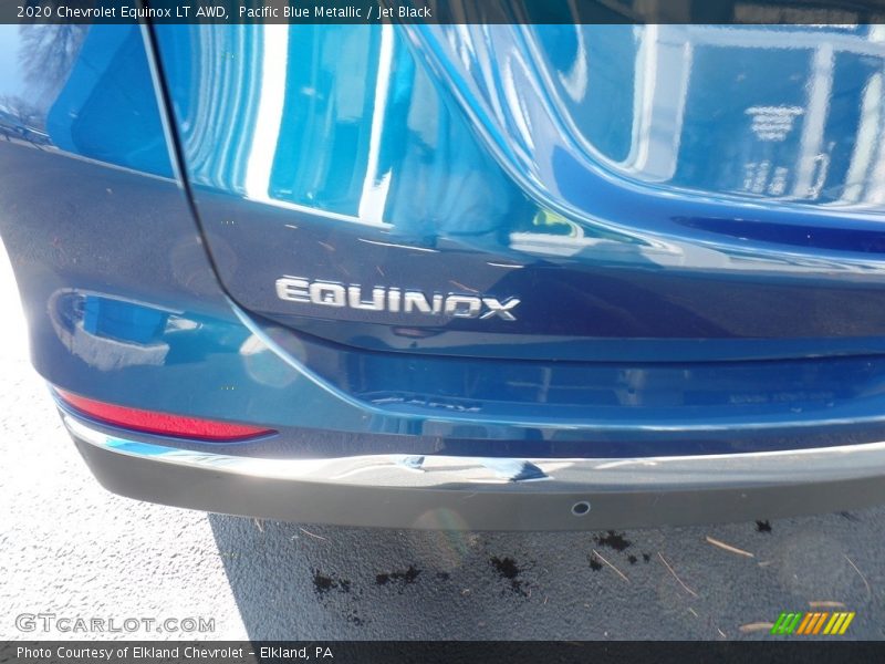 Pacific Blue Metallic / Jet Black 2020 Chevrolet Equinox LT AWD