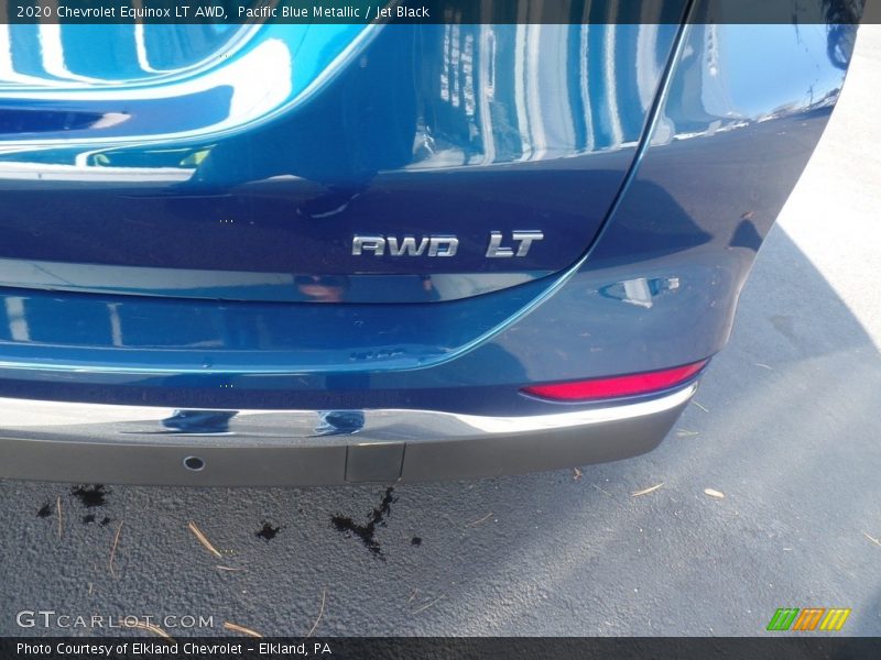 Pacific Blue Metallic / Jet Black 2020 Chevrolet Equinox LT AWD