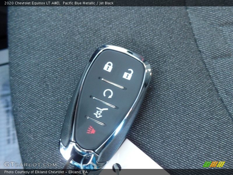 Pacific Blue Metallic / Jet Black 2020 Chevrolet Equinox LT AWD
