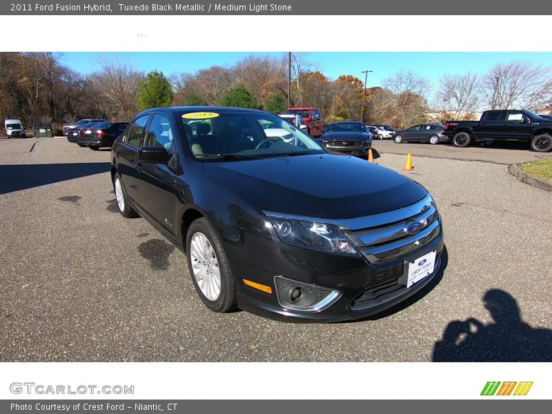 Tuxedo Black Metallic / Medium Light Stone 2011 Ford Fusion Hybrid