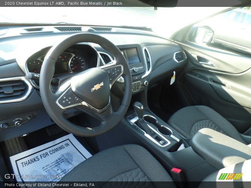 Pacific Blue Metallic / Jet Black 2020 Chevrolet Equinox LT AWD