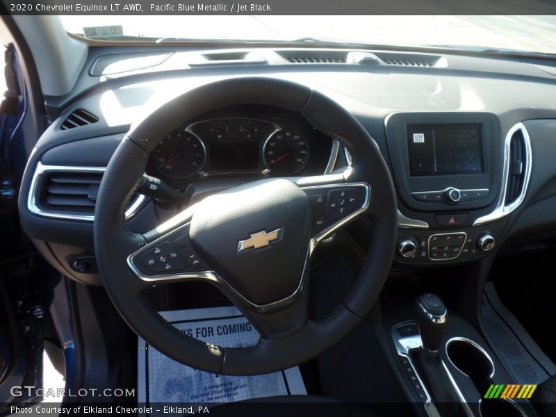 Pacific Blue Metallic / Jet Black 2020 Chevrolet Equinox LT AWD