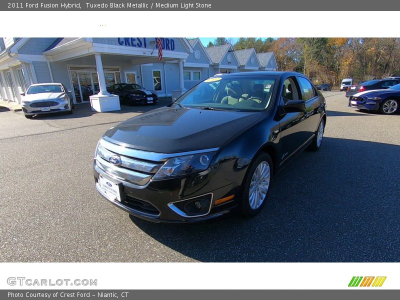 Tuxedo Black Metallic / Medium Light Stone 2011 Ford Fusion Hybrid