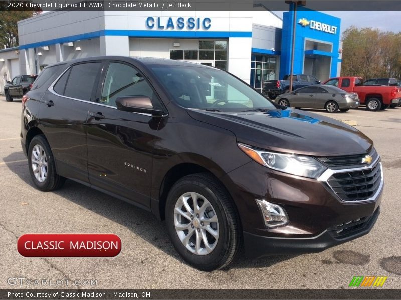 Chocolate Metallic / Jet Black 2020 Chevrolet Equinox LT AWD