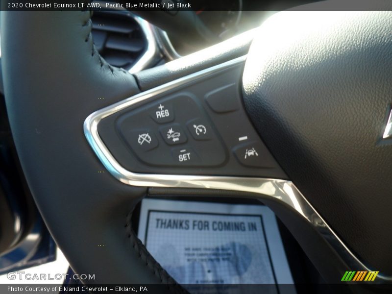 Pacific Blue Metallic / Jet Black 2020 Chevrolet Equinox LT AWD
