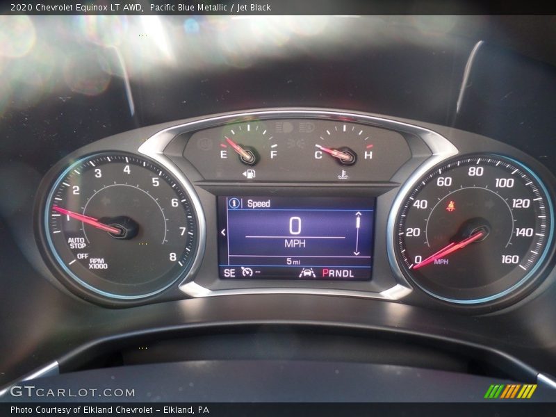Pacific Blue Metallic / Jet Black 2020 Chevrolet Equinox LT AWD