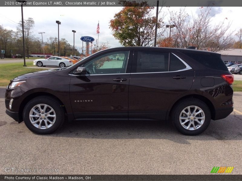 Chocolate Metallic / Jet Black 2020 Chevrolet Equinox LT AWD