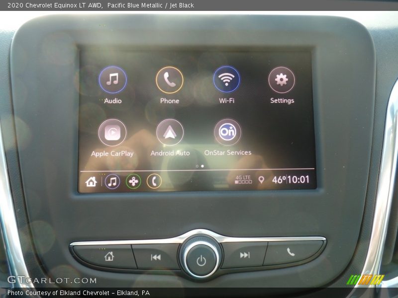 Pacific Blue Metallic / Jet Black 2020 Chevrolet Equinox LT AWD