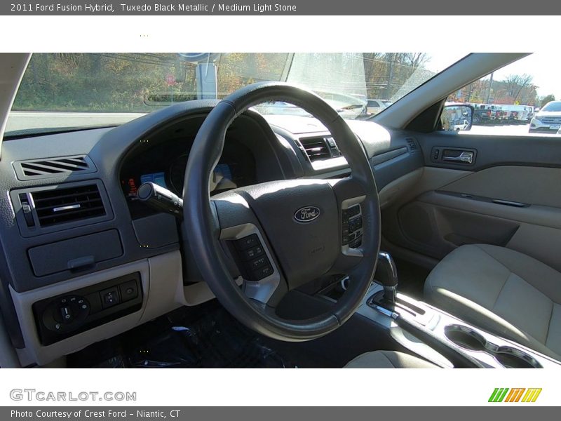 Tuxedo Black Metallic / Medium Light Stone 2011 Ford Fusion Hybrid