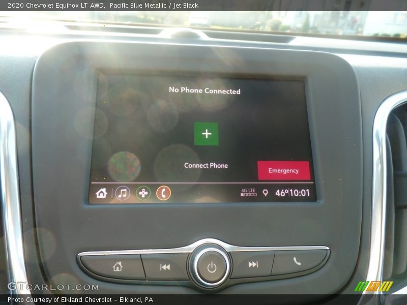 Pacific Blue Metallic / Jet Black 2020 Chevrolet Equinox LT AWD