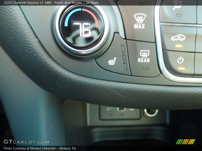 Pacific Blue Metallic / Jet Black 2020 Chevrolet Equinox LT AWD