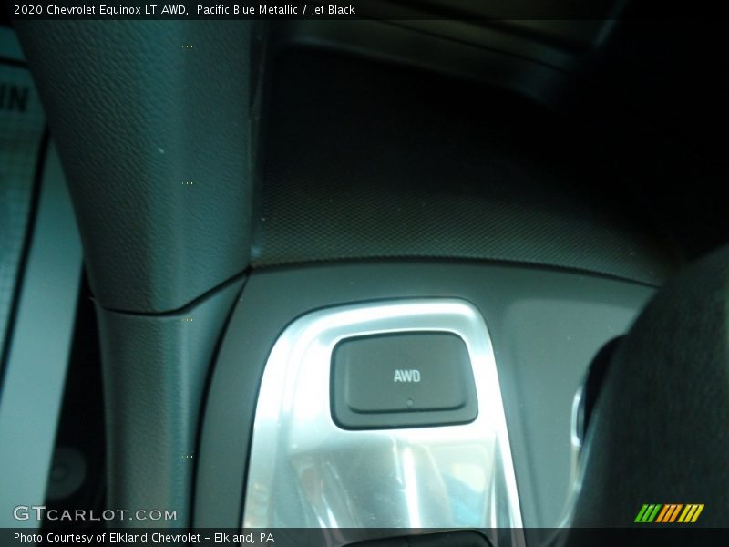 Pacific Blue Metallic / Jet Black 2020 Chevrolet Equinox LT AWD