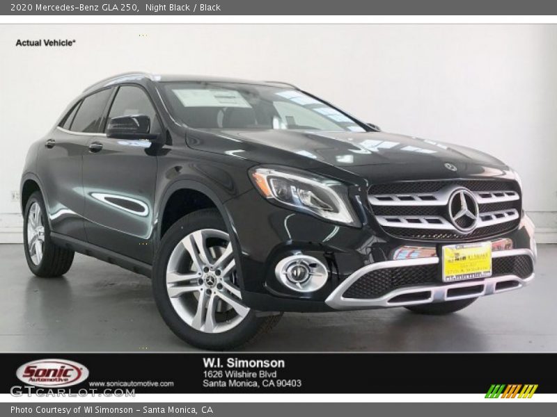 Night Black / Black 2020 Mercedes-Benz GLA 250
