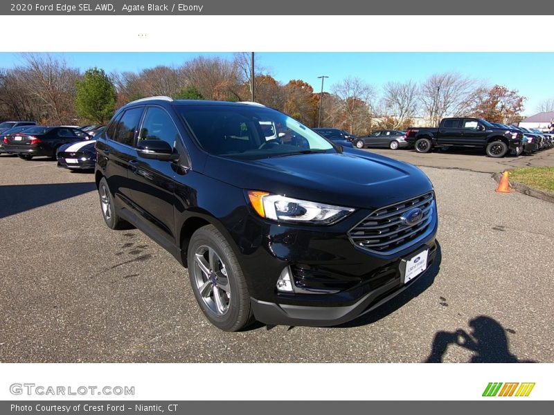 Agate Black / Ebony 2020 Ford Edge SEL AWD