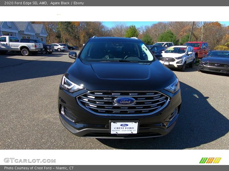 Agate Black / Ebony 2020 Ford Edge SEL AWD