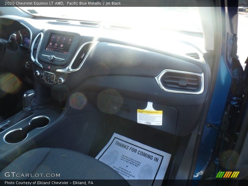 Pacific Blue Metallic / Jet Black 2020 Chevrolet Equinox LT AWD