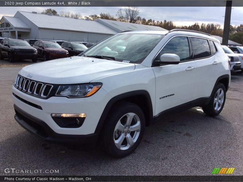 White / Black 2020 Jeep Compass Latitude 4x4