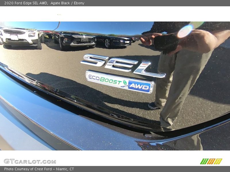 Agate Black / Ebony 2020 Ford Edge SEL AWD
