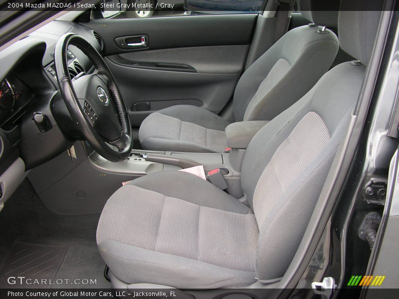 Steel Gray Metallic / Gray 2004 Mazda MAZDA6 i Sedan