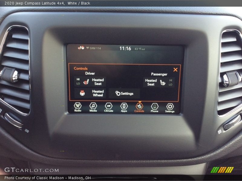 White / Black 2020 Jeep Compass Latitude 4x4